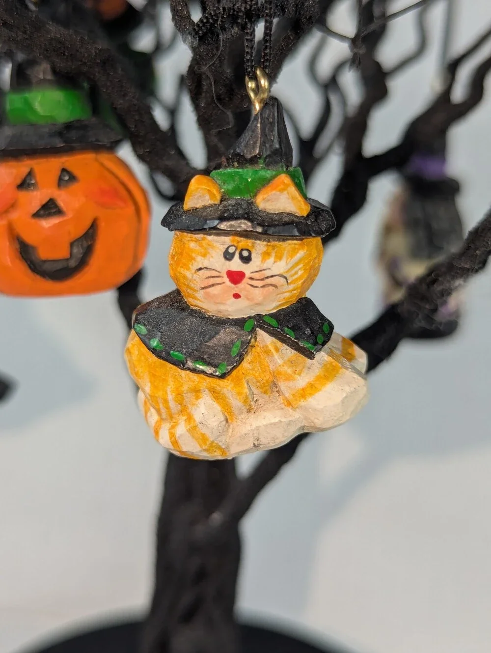 VINTAGE Midwest of Cannon Falls Halloween Tree + 6 Eddie Walker Ornaments